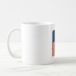 Best Cat Dad Vintage Flag Shirt Design_1 Coffee Mug