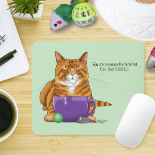 Best Cat Father Ever!  Mouse Mat