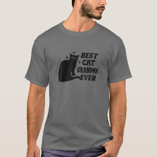 Best Cat Grandma Ever Grandmother Loves Cats T-Shirt