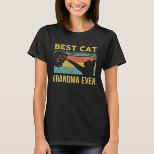 Best Cat Grandma Ever Vintage Cats Happy Mother s  T-Shirt