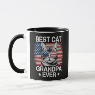 Best Cat Grandpa Ever American Mug