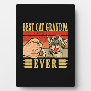 Best Cat Grandpa Ever, Cat Fathers Day Birthday Plaque