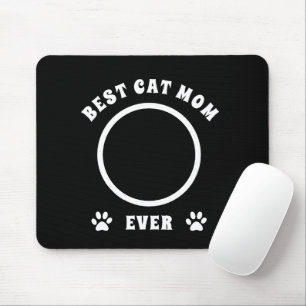 Best Cat Mom Ever Custom Photo Personalized Mouse Mat
