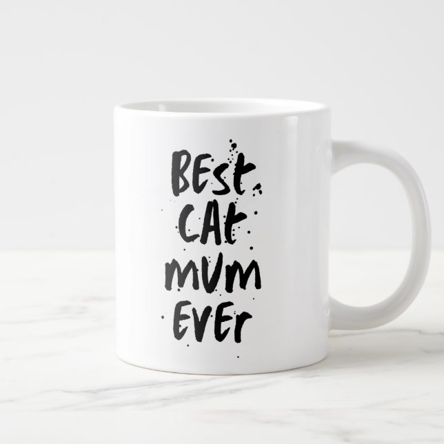 Best cat Mom Ever Modern Simple Trendy Mug  (Right)