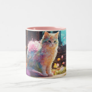 BEST CAT MOM EVER Two-Tone COFFEE MUG