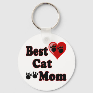 Best Cat Mom Merchandise for Mother's Key Ring