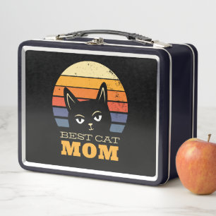 Best Cat Mom Metal Lunch Box