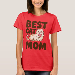 BEST CAT MOM Shift for Cat Lovers and Pet Moms T-Shirt