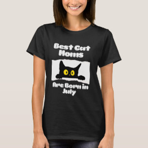 Best Cat Moms July's birthday T-Shirt