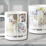Best Cat Mum 8 Photo Collage Coffee Mug<br><div class="desc">Personalised Best Cat Mum Ever 8 Photo Collage Coffee Mug. Celebrate the love and joy of being a cat mum with this custom mug, designed to showcase her favourite feline memories. Featuring a collage of eight photos—perfect for adorable shots of her cat(s) or moments of her with her furry friends—this...</div>