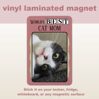 Best cat mum add photo pink green