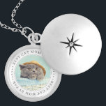 Best Cat Mum By Par Classic Simple Photo Locket Necklace<br><div class="desc">This simple and classic design is composed of serif typography and add a custom photo. "Best Cat Mum By Par" encircles the frame.</div>