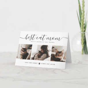 Best Cat Mum: Custom Mother's Day Cat Photo Card
