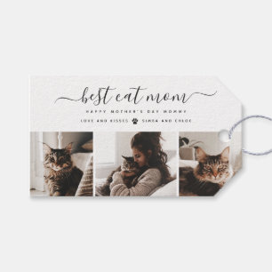 Best Cat Mum: Custom Mother's Day Cat Photo Gift Tags