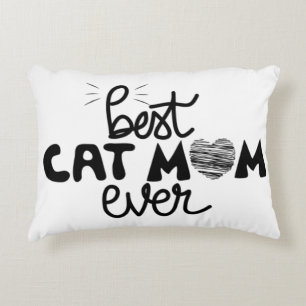 Best Cat Mum customisable Decorative Cushion