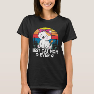 Best Cat  Mum Cute Cats Owner Pet Animals Graphic T-Shirt