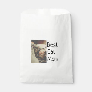 Best cat mum dad add cat photo name gift template  favour bags