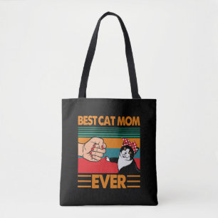 Best Cat Mum Ever Bandanna Tote Bag