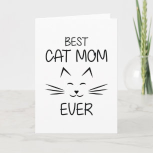 Best Cat mum ever Card