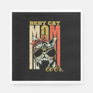 Best cat mum ever cat cat mum gift napkin