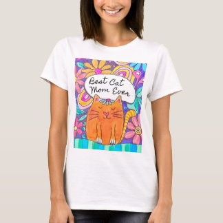Best Cat Mum Ever Cat Gift Tee Shirt