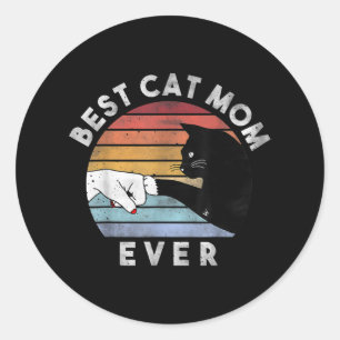 Best Cat Mum Ever Cat Mum, Funny Cat Lovers Classic Round Sticker