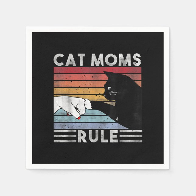 Best Cat Mum Ever | Cat Mum Present Napkin (Front)