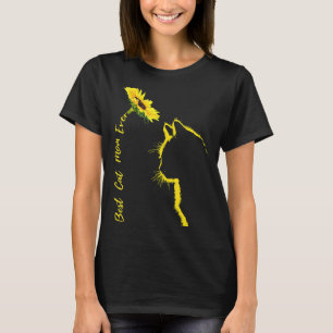 Best Cat Mum Ever Cat Mum Sunflower Mother's Day C T-Shirt