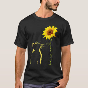 Best Cat Mum Ever Cat Mum Sunflower Mother's Day C T-Shirt