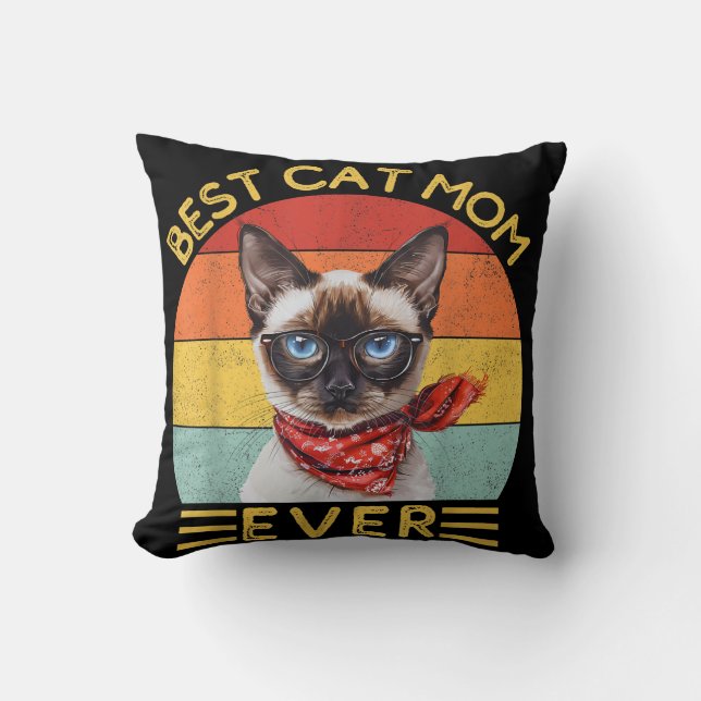Best Cat Mum Ever Cushion (Front)