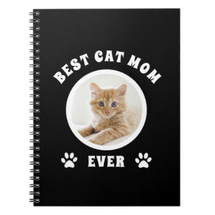Best Cat Mum Ever Custom Photo Personalised Notebook