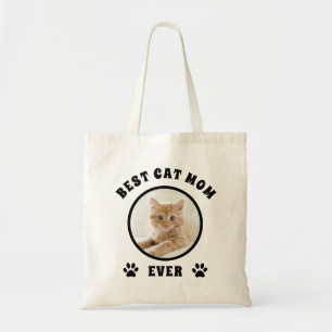 Best Cat Mum Ever Custom Photo Personalised Tote Bag