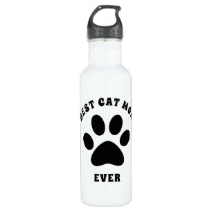 Best Cat Mum Ever Custom Text Personalised 710 Ml Water Bottle