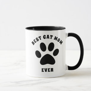 Best Cat Mum Ever Custom Text Personalised Mug