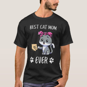 Best Cat Mum Ever Cute  Cat Fist Bump T-Shirt