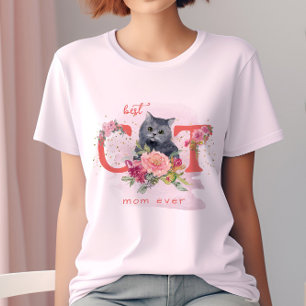 Best Cat Mum Ever Cute Kitten Mother Day T-Shirt