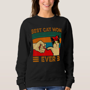 Best Cat Mum Ever Fist Bump Sweatshirt