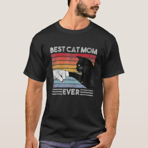 Best Cat Mum Ever Funny Vintage Cat Mum Mother's D T-Shirt