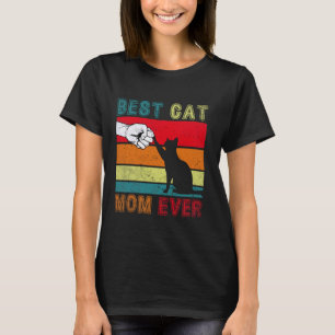 Best Cat Mum Ever Funny Vintage Retro Siamese for T-Shirt