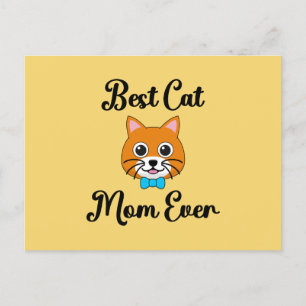 Best Cat Mum Ever Holiday Postcard