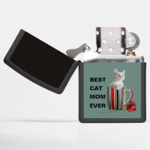 Best Cat Mum Ever kitten coffee mug flower modern