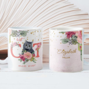 Best Cat Mum Ever Kitten Illustration Mother Day Coffee Mug