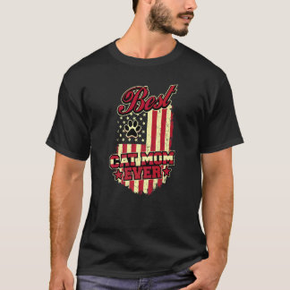Best Cat Mum Ever Patriotic Mother Vintage America T-Shirt