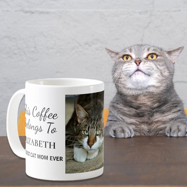 Best Cat Mum Ever Personalised Photo Coffee Mug (Creator Uploaded)