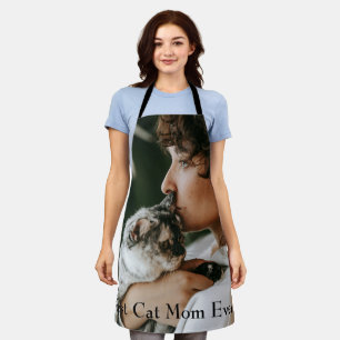 Best Cat Mum Ever Pet Photo Personalised Apron