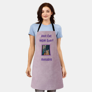 Best Cat Mum Ever   photo/name Pink Apron