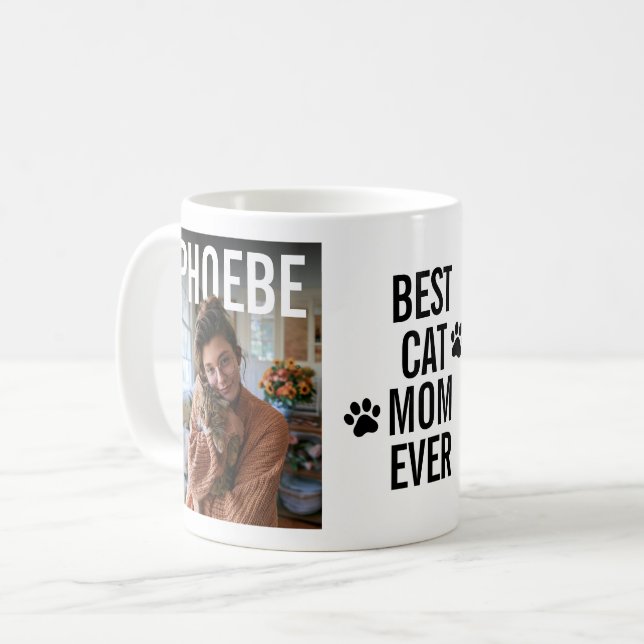 Best Cat Mum Ever PhotoPop Coffee Mug (Front Left)