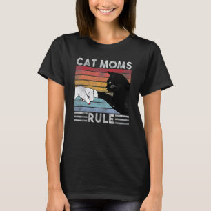Best Cat Mum Ever Retro Cat Mum Cat Moms Rule T-Shirt