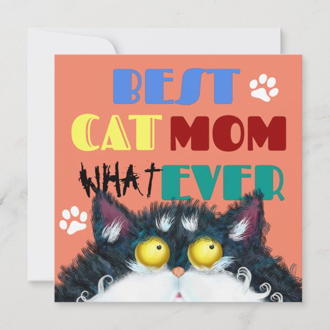 Best Cat Mum Ever | Silly Cat Lovers Funny (Front)