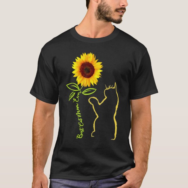 Best Cat Mum Ever Sunflower Mother's Day  For Cat T-Shirt (Front)